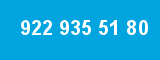 922 935 51 80 922 935 51 80